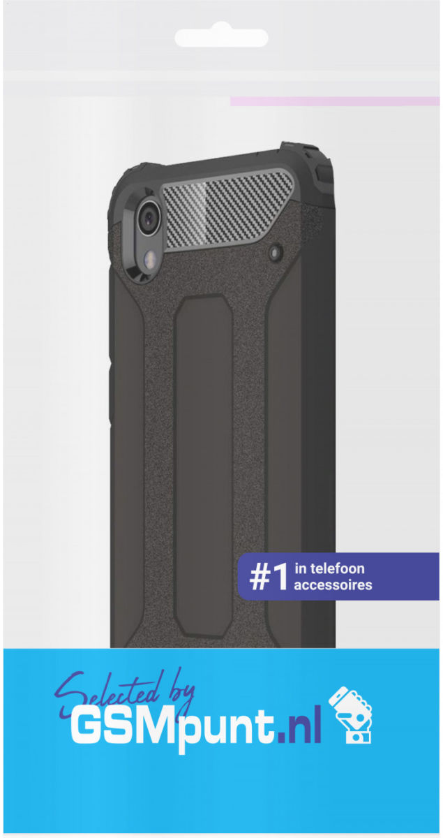 Huawei Y5 (2019) Hybride Hoesje Zwart afbeelding 2