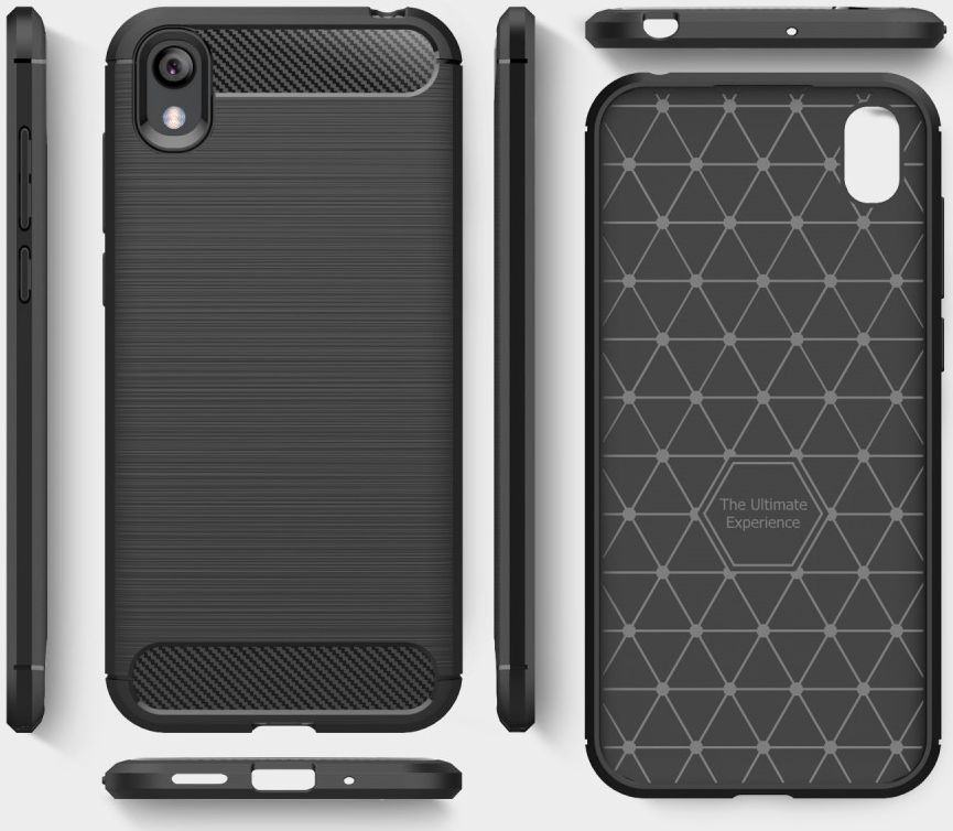 Huawei Y5 (2019) Geborsteld TPU Hoesje Zwart afbeelding 10