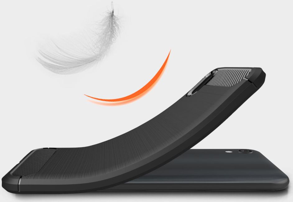 Huawei Y5 (2019) Geborsteld TPU Hoesje Zwart afbeelding 5