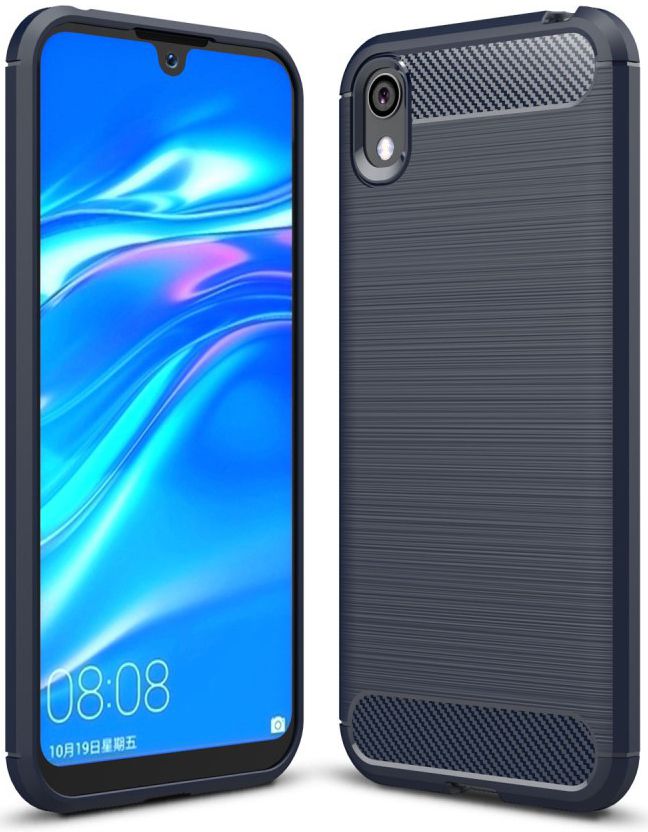 Huawei Y5 (2019) Geborsteld TPU Hoesje Blauw afbeelding 1