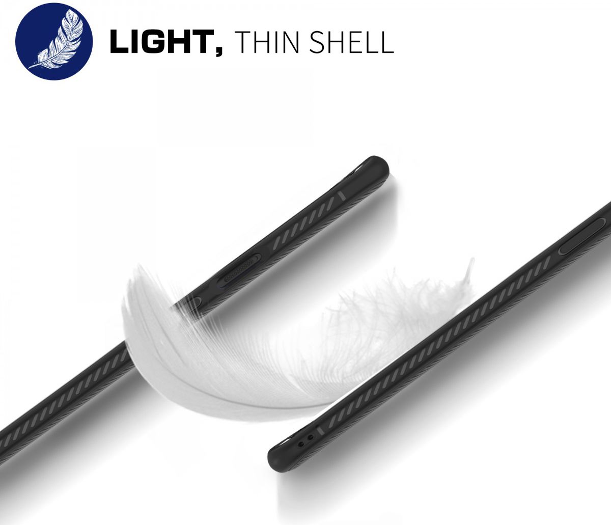 OnePlus 7 Pro Twill Slim Texture Back Cover Zwart afbeelding 10