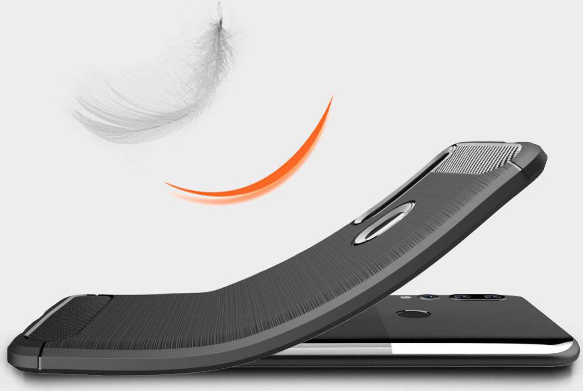 Huawei P Smart Z Geborsteld TPU Hoesje Zwart afbeelding 5