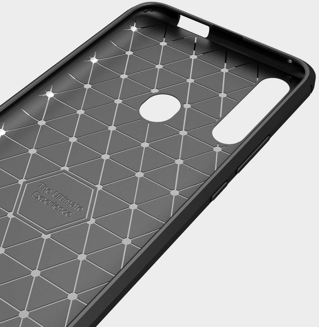 Huawei P Smart Z Geborsteld TPU Hoesje Zwart afbeelding 10