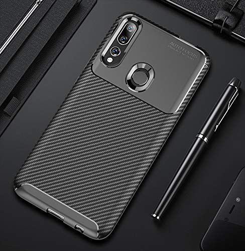 Huawei P Smart Z Siliconen Carbon Hoesje Zwart afbeelding 9
