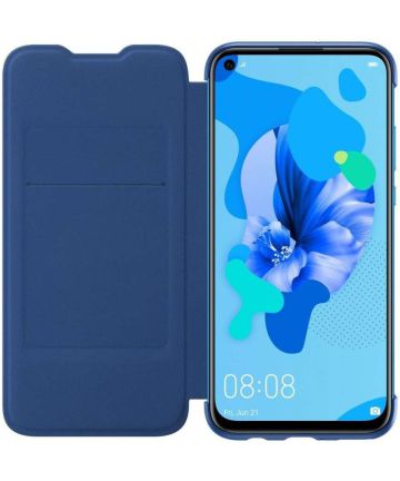 Originele Huawei P20 Lite (2019) Wallet Cover Blauw Hoesjes