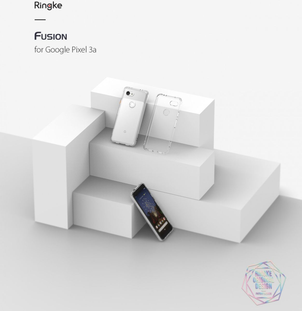 Ringke Fusion Google Pixel 3A Hoesje Transparant afbeelding 6