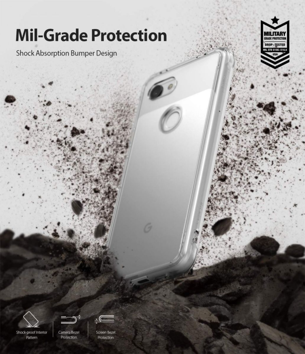 Ringke Fusion Google Pixel 3A Hoesje Transparant afbeelding 2