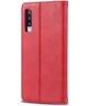 AZNS Samsung Galaxy A70 Portemonnee Stand Hoesje Rood