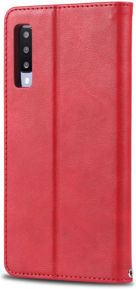 AZNS Samsung Galaxy A70 Portemonnee Stand Hoesje Rood afbeelding 3