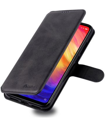 Xiaomi Redmi 7 Portemonnee Stand Hoesje Zwart Hoesjes