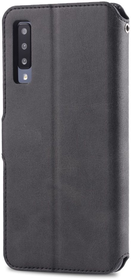 AZNS Samsung Galaxy A70 Wallet Stand Hoesje Zwart afbeelding 3