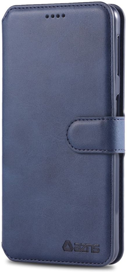AZNS Samsung Galaxy A70 Wallet Stand Hoesje Blauw afbeelding 2