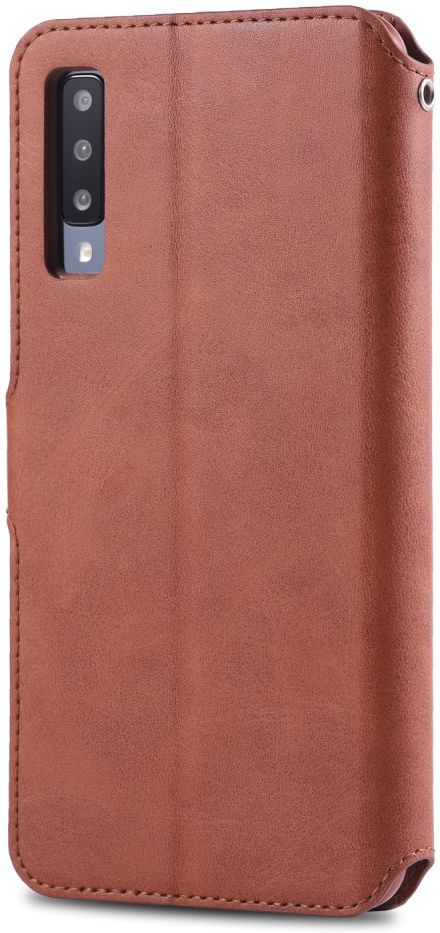 AZNS Samsung Galaxy A70 Wallet Stand Hoesje Bruin afbeelding 7