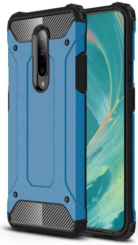 OnePlus 7 Pro Hybride Hoesje Blauw afbeelding 1