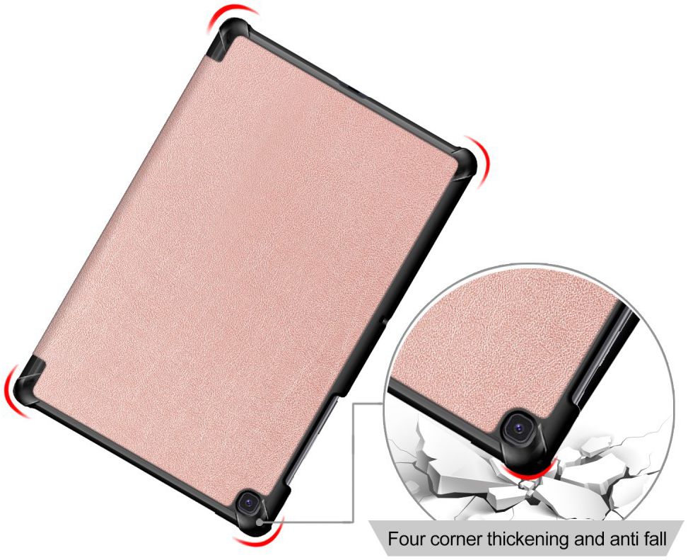 Samsung Galaxy Tab S5e Hoes Tri-Fold Roze afbeelding 5