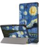 Samsung Galaxy Tab S5e Hoes Tri-Fold met Starry Night Print