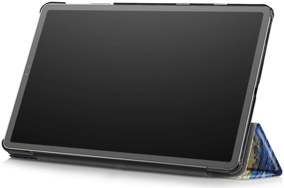 Samsung Galaxy Tab S5e Hoes Tri-Fold met Starry Night Print afbeelding 3
