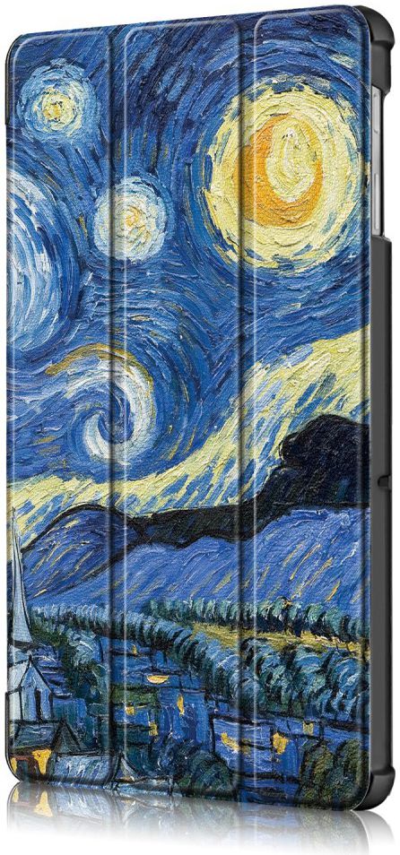 Samsung Galaxy Tab S5e Hoes Tri-Fold met Starry Night Print afbeelding 8