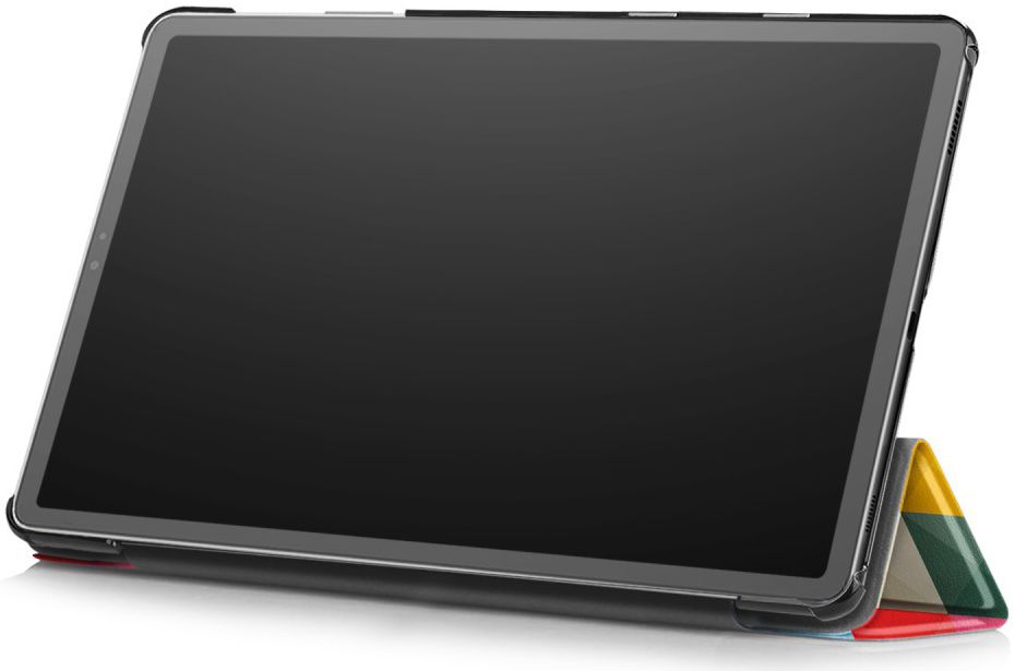 Samsung Galaxy Tab S5e Tri-Fold Hoes met Triangles Print afbeelding 3