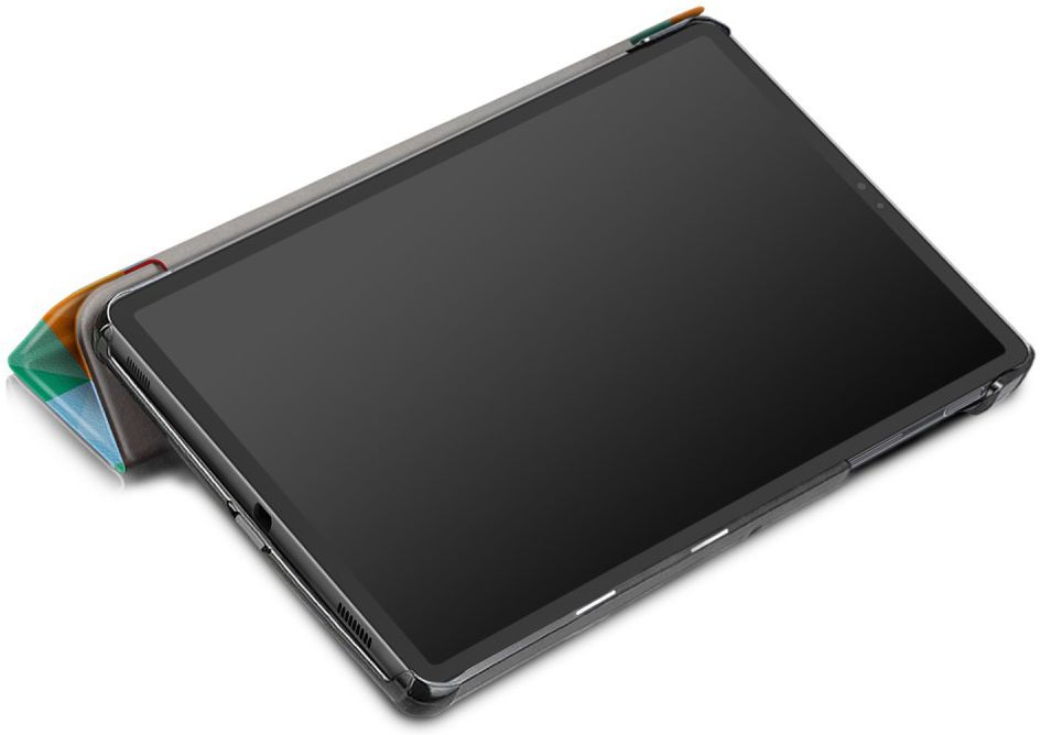 Samsung Galaxy Tab S5e Tri-Fold Hoes met Triangles Print afbeelding 4