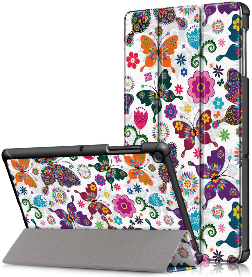 Samsung Galaxy Tab S5e Tri-Fold Hoes met Butterfly Print afbeelding 1