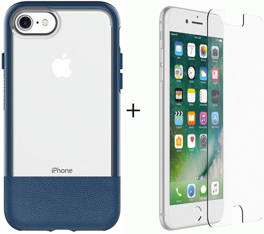 Otterbox Duo Case iPhone 7 / 8 Hoesje + Alpha Glass Coastal Blue afbeelding 1