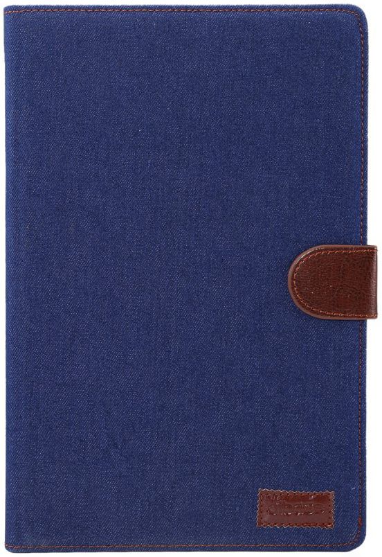 Samsung Galaxy Tab S5e Jeans Portemonnee Hoes Donker Blauw afbeelding 1