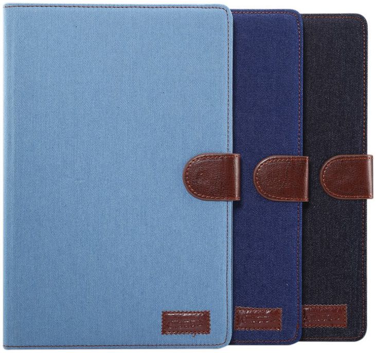 Samsung Galaxy Tab S5e Jeans Portemonnee Hoes Donker Blauw afbeelding 8