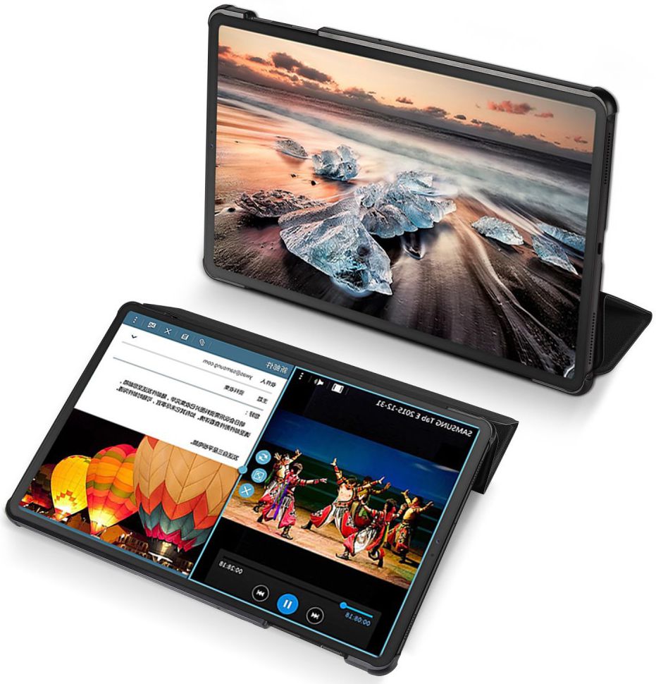 Dux Ducis Domo Series Samsung Galaxy Tab S5e Tri-fold Hoes Zwart afbeelding 3