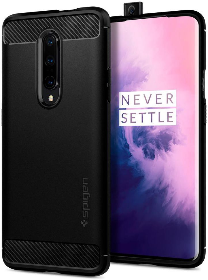 Spigen Rugged Armor Hoesje OnePlus 7 Pro Zwart afbeelding 1