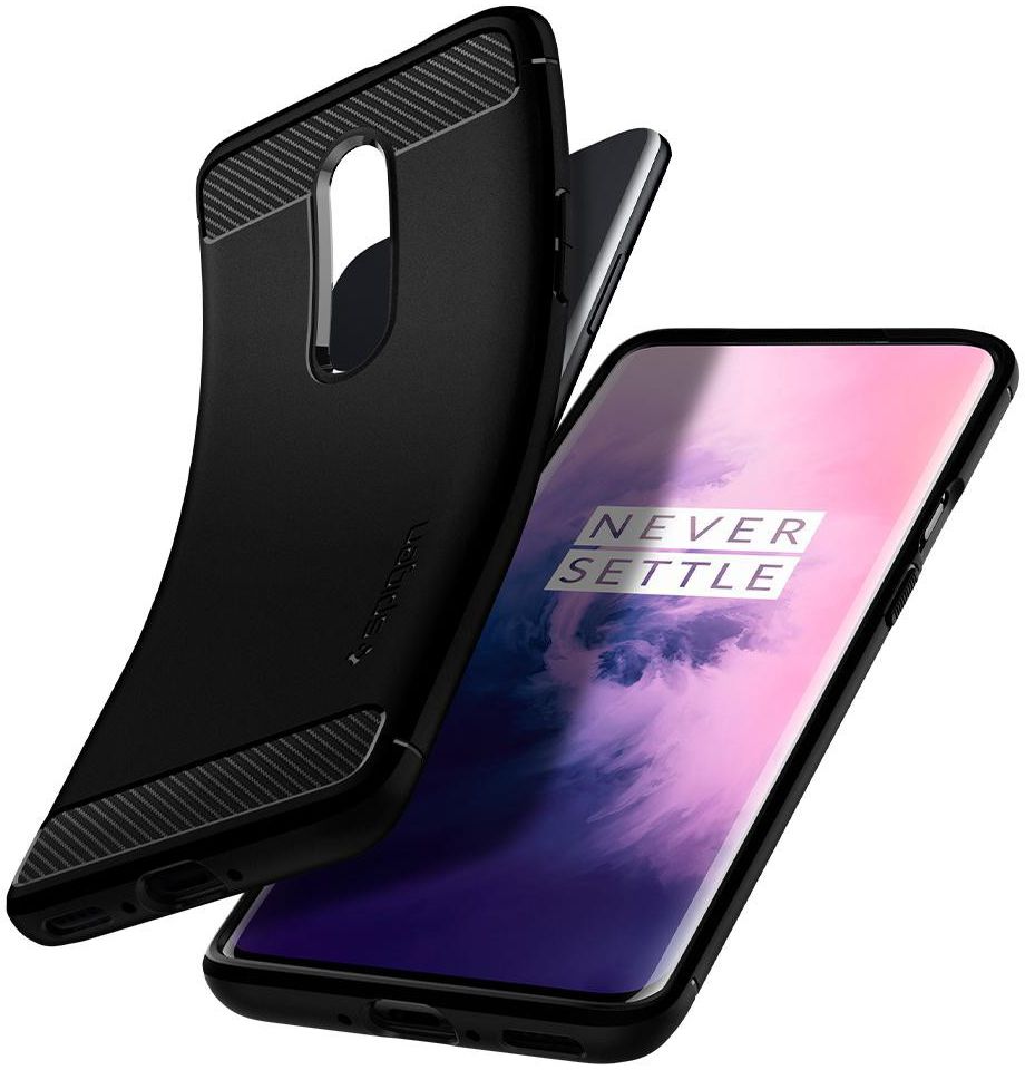 Spigen Rugged Armor Hoesje OnePlus 7 Pro Zwart afbeelding 2