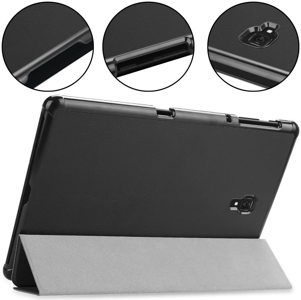 Samsung Galaxy Tab A 10.5 (2018) Hoes Tri-Fold Zwart afbeelding 2