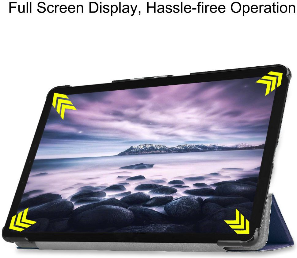 Samsung Galaxy Tab A 10.5 (2018) Tri-Fold Hoes Donker Blauw afbeelding 5