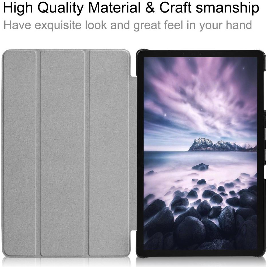 Samsung Galaxy Tab A 10.5 (2018) Tri-Fold Hoes Donker Blauw afbeelding 6