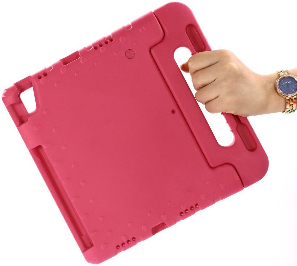 Apple iPad Pro 12.9 (2018) Kinder Tablethoes met Handvat Roze afbeelding 3