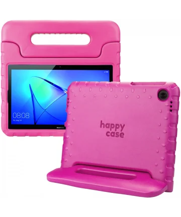 Huawei Mediapad T3 (10) Kinder Tablethoes met Handvat Roze Hoesjes