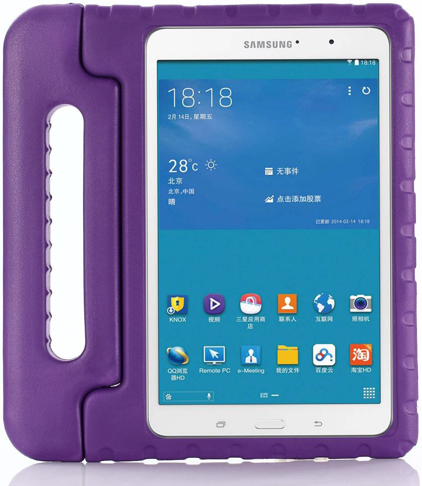 Samsung Galaxy Tab A 10.5 (2018) Kinder Tablethoes met Handvat Paars afbeelding 1