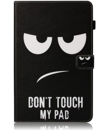 Samsung Galaxy Tab A 10.5 (2018) Portemonnee Print Hoes Don't Touch Hoesjes