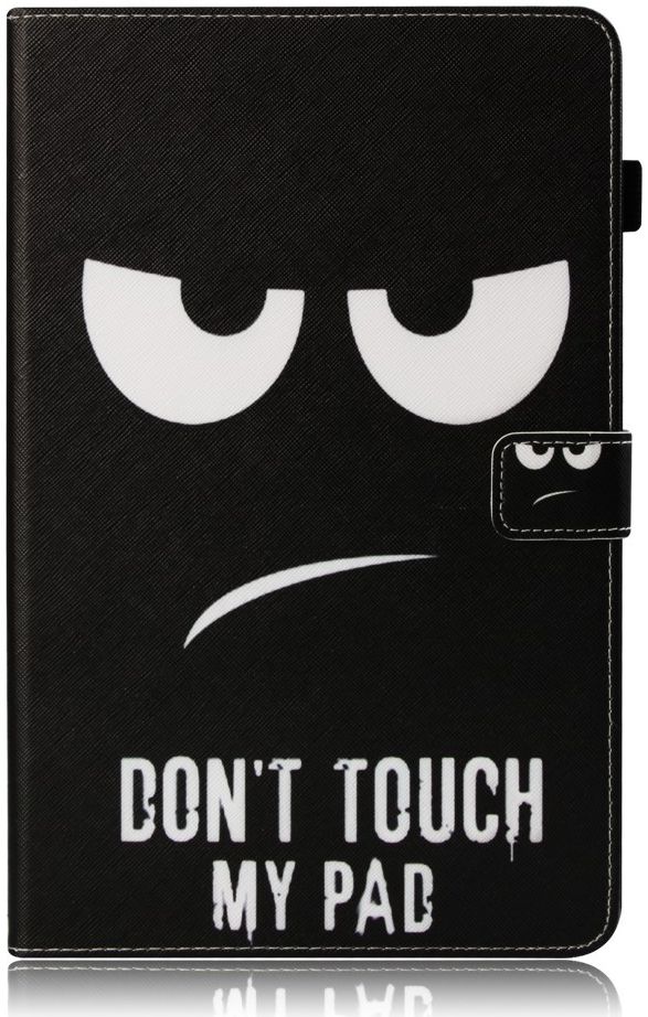 Samsung Galaxy Tab A 10.5 (2018) Portemonnee Print Hoes Don't Touch afbeelding 1