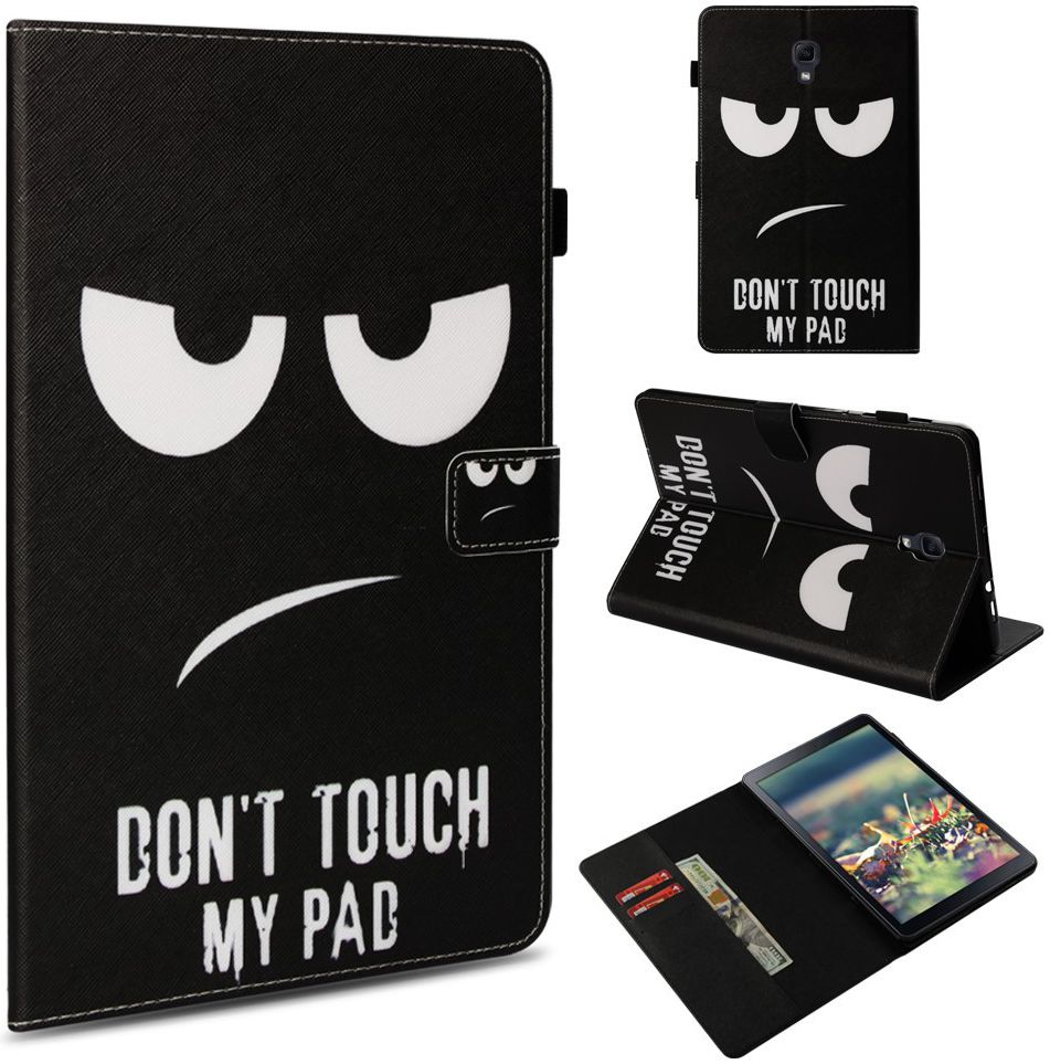 Samsung Galaxy Tab A 10.5 (2018) Portemonnee Print Hoes Don't Touch afbeelding 8