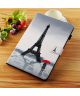 Samsung Galaxy Tab A 10.5 (2018) Portemonnee Print Hoes Eiffeltoren