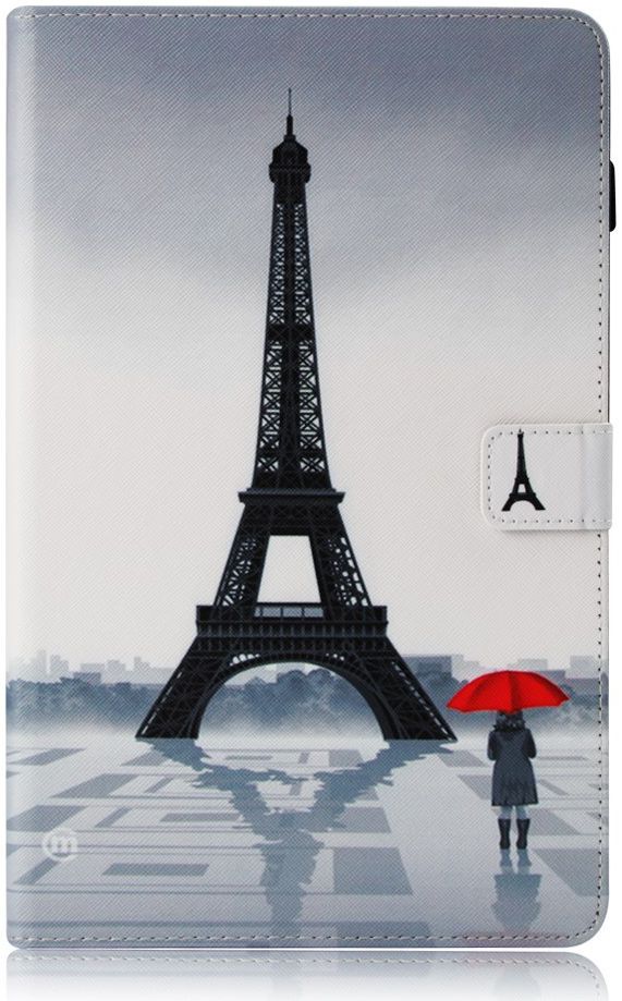 Samsung Galaxy Tab A 10.5 (2018) Portemonnee Print Hoes Eiffeltoren afbeelding 1