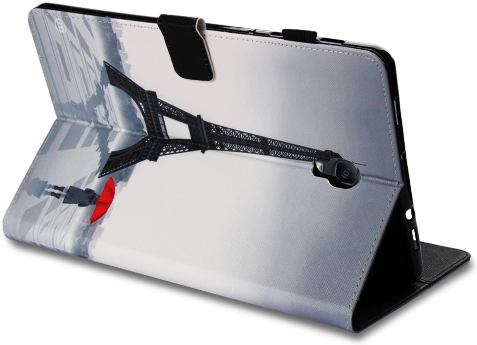 Samsung Galaxy Tab A 10.5 (2018) Portemonnee Print Hoes Eiffeltoren afbeelding 3