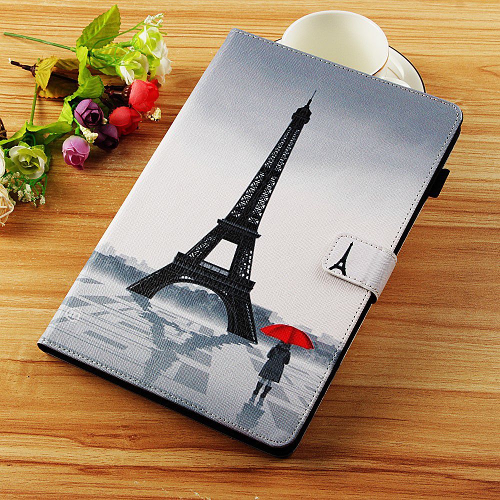 Samsung Galaxy Tab A 10.5 (2018) Portemonnee Print Hoes Eiffeltoren afbeelding 9