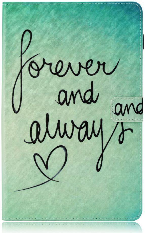 Samsung Galaxy Tab A 10.5 (2018) Portemonnee Print Hoes Quote afbeelding 1
