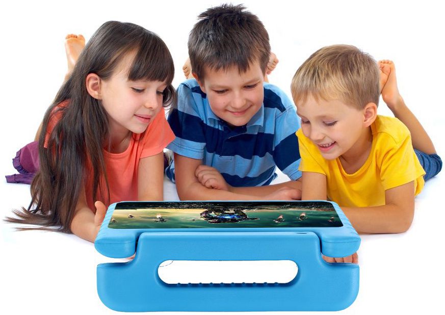 Samsung Galaxy Tab S4 10.5 Kinder Tablethoes met Handvat Blauw afbeelding 2