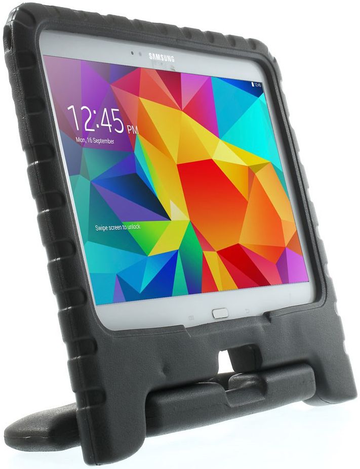 Samsung Galaxy Tab 4 10.1 Kinder Tablethoes met Handvat Zwart afbeelding 2