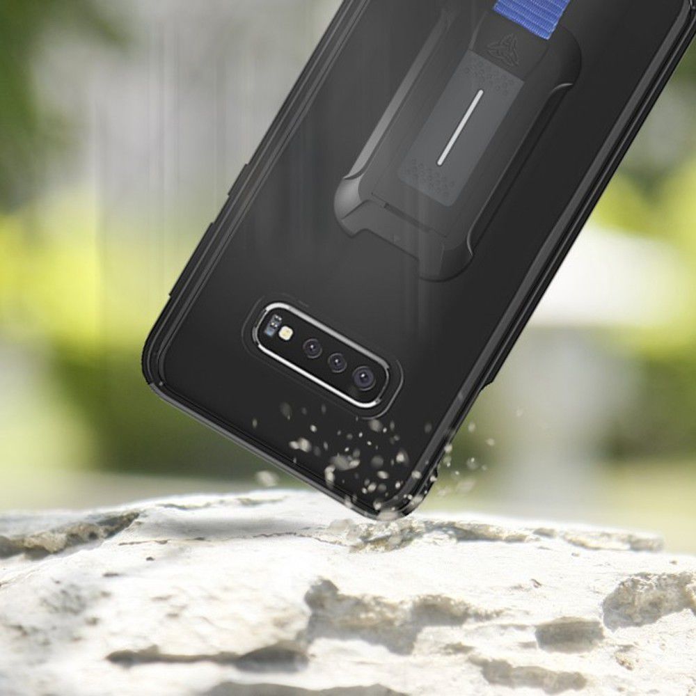 Armor X BX-Series Samsung Galaxy S10E Robuust Hoesje Transparant Zwart afbeelding 2