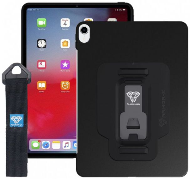 Armor X PXT-Series iPad Pro 11 (2018) Impact TPU Hoes Zwart afbeelding 1