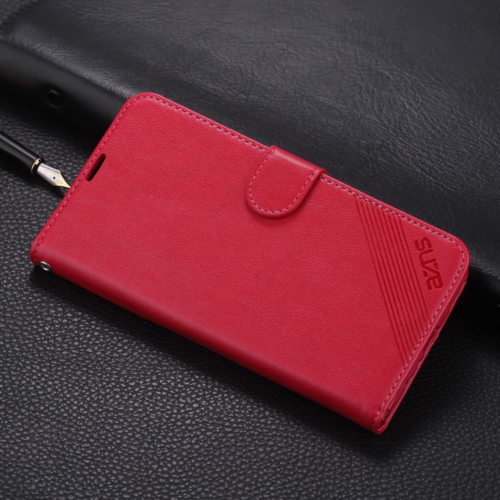 AZNS Huawei P Smart (2019) Portemonnee Stand Hoesje Rood afbeelding 7